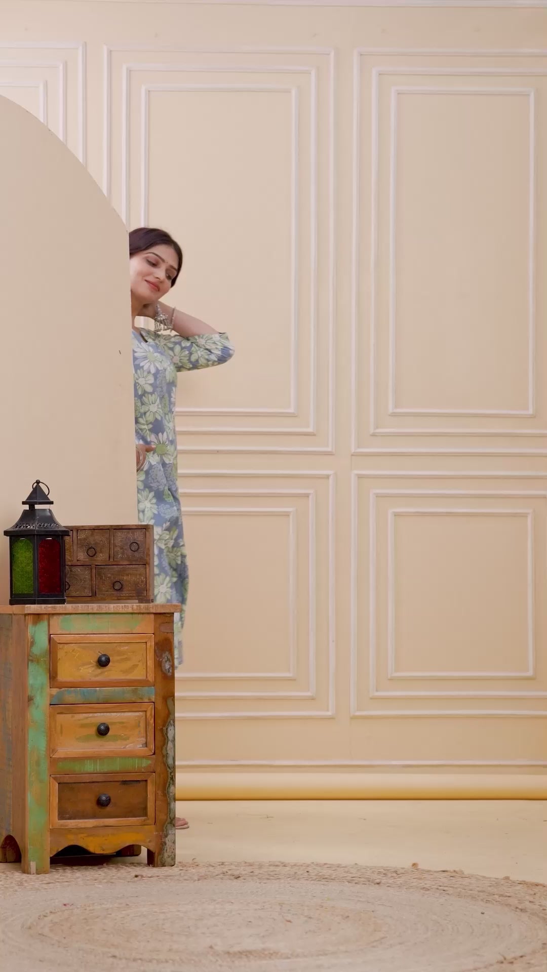 Sky Blue Cotton Pant Set